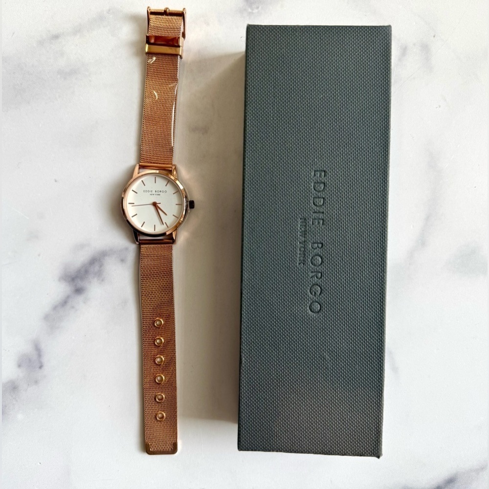 NEW IN BOX Eddie Borgo "The Soho" Rose Gold Watch